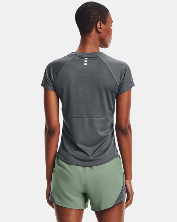 T-shirt à manches courtes UA Speed Stride pour femme, Gray, pdpMainDesktop image number 1